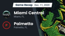 Recap: Miami Central  vs. Palmetto  2020