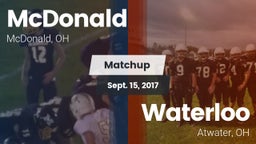 Matchup: McDonald vs. Waterloo  2017