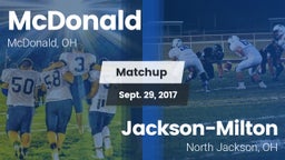 Matchup: McDonald vs. Jackson-Milton  2017