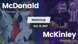 Matchup: McDonald vs. McKinley  2017