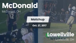 Matchup: McDonald vs. Lowellville  2017
