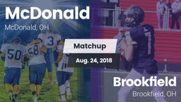 Matchup: McDonald vs. Brookfield  2018