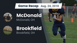 Recap: McDonald  vs. Brookfield  2018