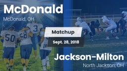 Matchup: McDonald vs. Jackson-Milton  2018