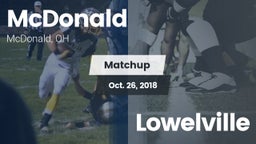 Matchup: McDonald vs. Lowelville 2018