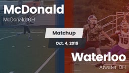 Matchup: McDonald vs. Waterloo  2019