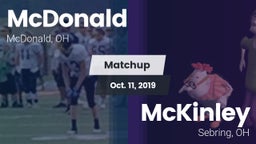 Matchup: McDonald vs. McKinley  2019