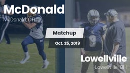 Matchup: McDonald vs. Lowellville  2019