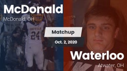 Matchup: McDonald vs. Waterloo  2020
