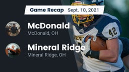 Recap: McDonald  vs. Mineral Ridge  2021