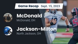 Recap: McDonald  vs. Jackson-Milton  2023