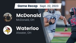 Recap: McDonald  vs. Waterloo  2023