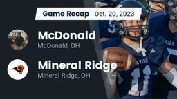 Recap: McDonald  vs. Mineral Ridge  2023