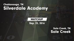 Matchup: Silverdale Academy vs. Sale Creek  2016