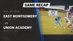 Recap: East Montgomery  vs. Union Academy  2016