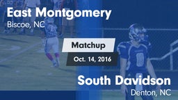 Matchup: East Montgomery vs. South Davidson  2016
