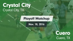 Matchup: Crystal City vs. Cuero  2016