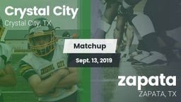 Matchup: Crystal City vs. zapata  2019