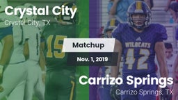 Matchup: Crystal City vs. Carrizo Springs  2019