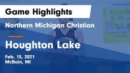 Northern Michigan Christian  vs Houghton Lake  Game Highlights - Feb. 15, 2021