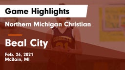 Northern Michigan Christian  vs Beal City  Game Highlights - Feb. 26, 2021