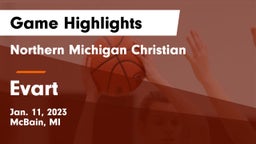 Northern Michigan Christian  vs Evart  Game Highlights - Jan. 11, 2023