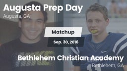 Matchup: Augusta Prep Day vs. Bethlehem Christian Academy  2016