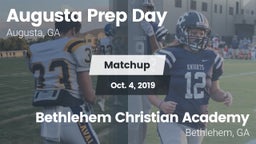 Matchup: Augusta Prep Day vs. Bethlehem Christian Academy  2019