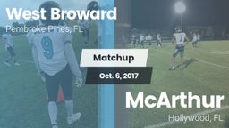 Matchup: West Broward vs. McArthur  2017