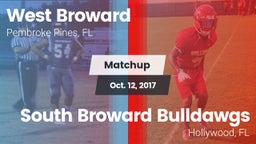 Matchup: West Broward vs. South Broward  Bulldawgs 2017