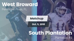 Matchup: West Broward vs. South Plantation  2018