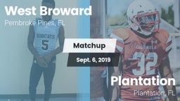 Matchup: West Broward vs. Plantation  2019
