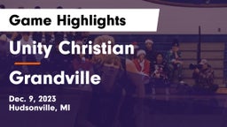 Unity Christian  vs Grandville  Game Highlights - Dec. 9, 2023