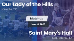Matchup: Our Lady of the Hill vs. Saint Mary's Hall  2020
