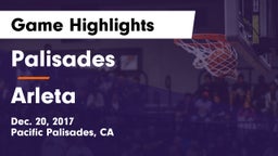 Palisades  vs Arleta  Game Highlights - Dec. 20, 2017