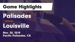 Palisades  vs Louisville Game Highlights - Nov. 30, 2018