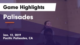 Palisades  Game Highlights - Jan. 12, 2019