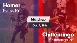 Matchup: Homer vs. Chittenango  2016