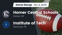 Recap: Homer Central Schools vs. Institute of Tech  2018