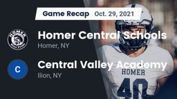 Recap: Homer Central Schools vs. Central Valley Academy 2021