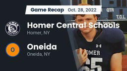 Recap: Homer Central Schools vs. Oneida  2022
