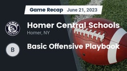 Recap: Homer Central Schools vs. Basic Offensive Playbook 2023