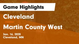Cleveland  vs Martin County West  Game Highlights - Jan. 16, 2020