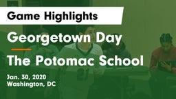Georgetown Day  vs The Potomac School Game Highlights - Jan. 30, 2020