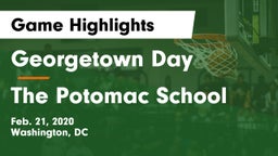 Georgetown Day  vs The Potomac School Game Highlights - Feb. 21, 2020