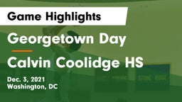 Georgetown Day  vs Calvin Coolidge HS Game Highlights - Dec. 3, 2021