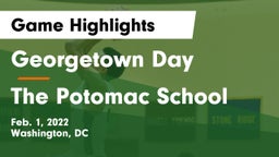 Georgetown Day  vs The Potomac School Game Highlights - Feb. 1, 2022
