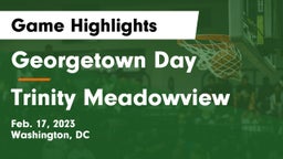 Georgetown Day  vs Trinity Meadowview Game Highlights - Feb. 17, 2023