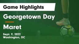 Georgetown Day  vs Maret  Game Highlights - Sept. 9, 2022