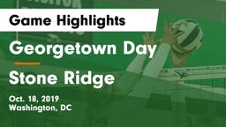 Georgetown Day  vs Stone Ridge  Game Highlights - Oct. 18, 2019